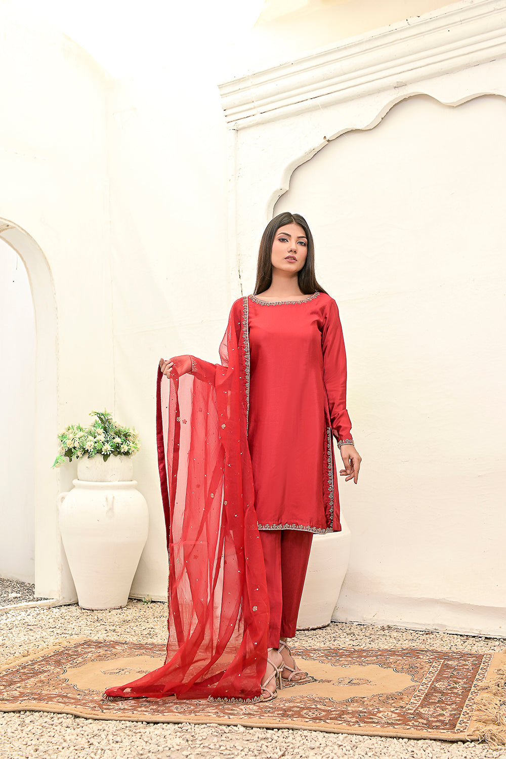 Handwork 3-piece Dress
