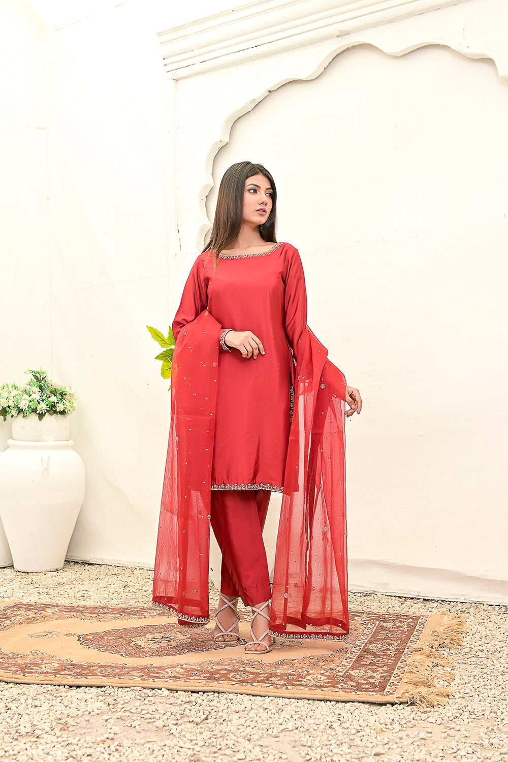 Handwork 3-piece Dress