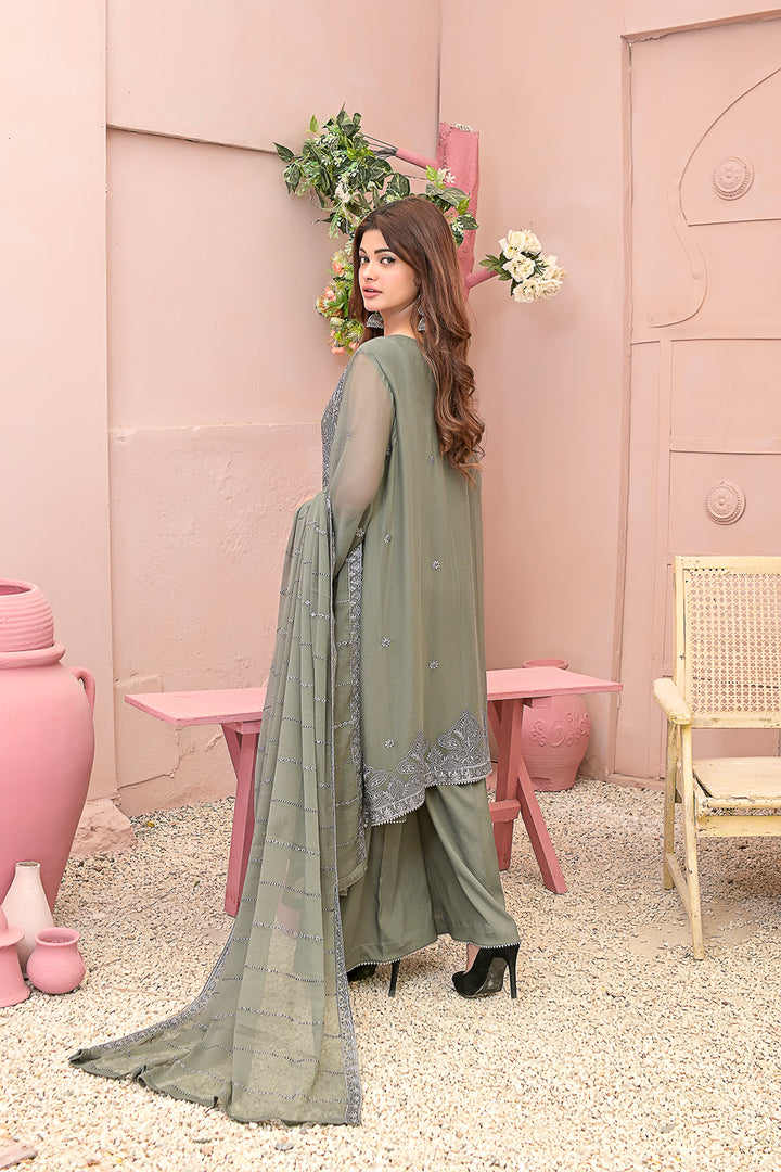 Embordered  3-piece Dresses