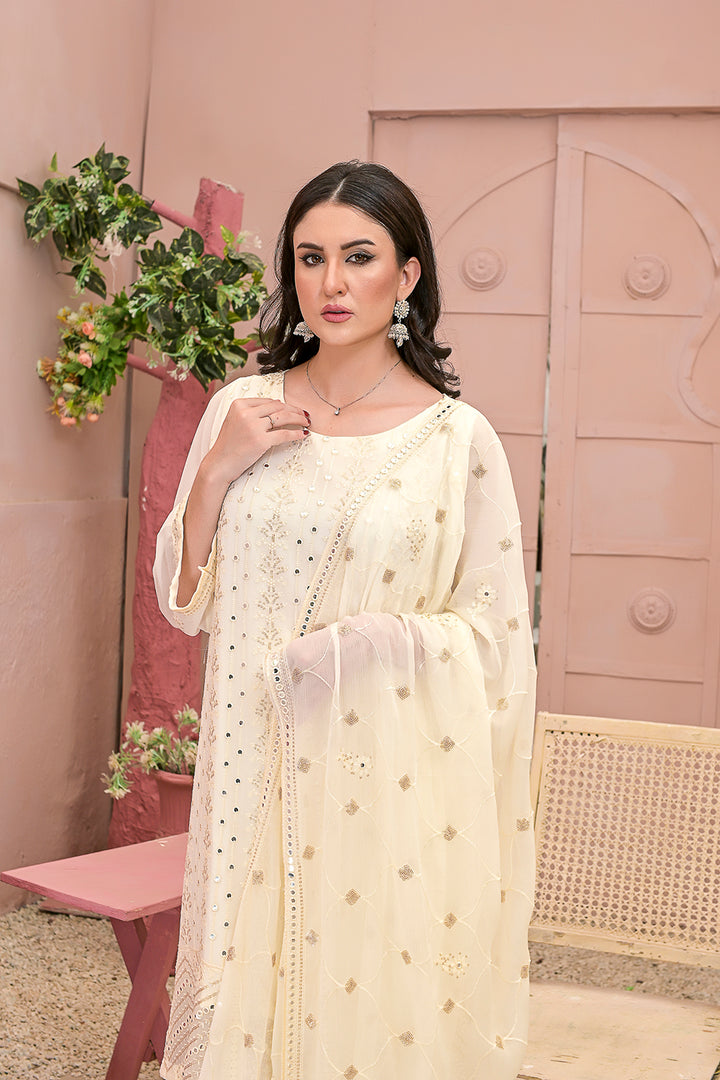Embordered  3-piece Dresses