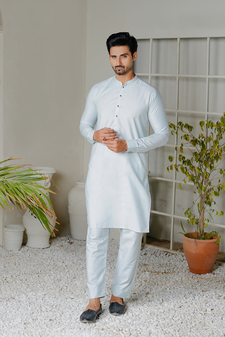 Sky Blue Lawn Kurta Trouser