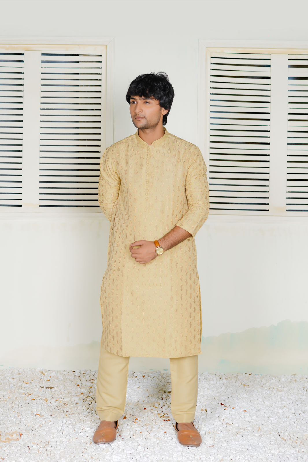 Skin Embroidered Lawn Kurta Trouser