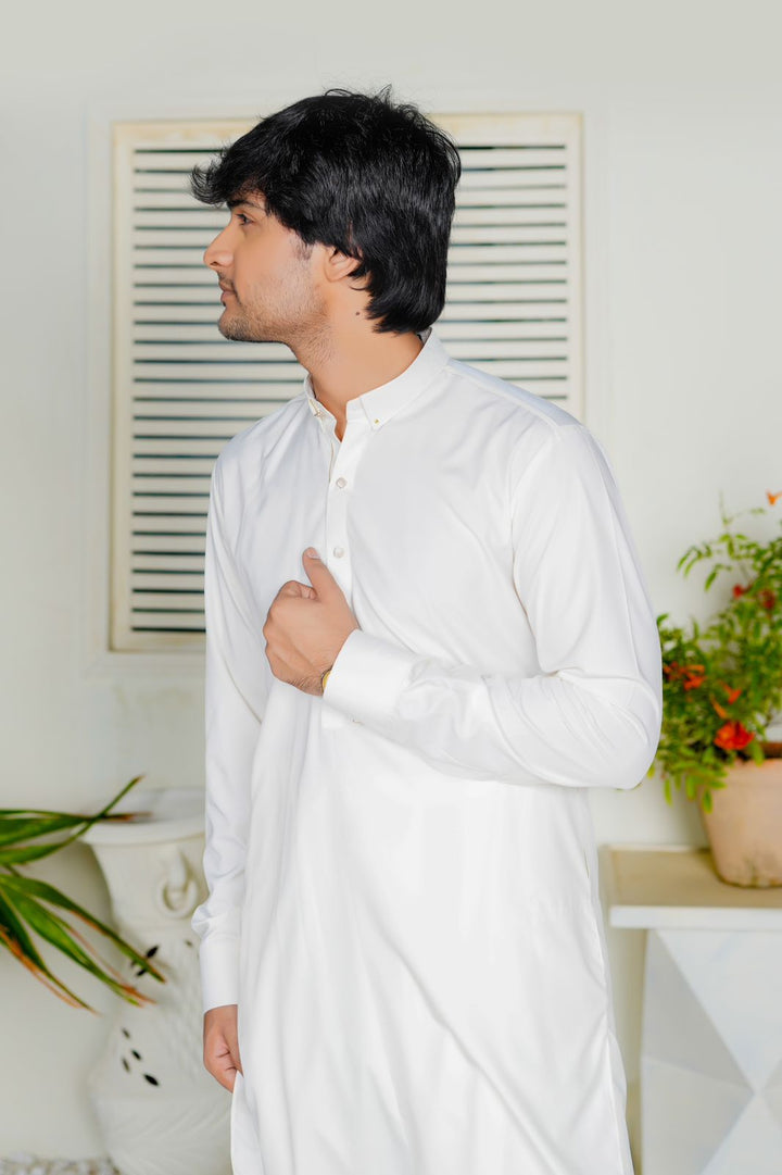 White Lawn Kurta Trouser
