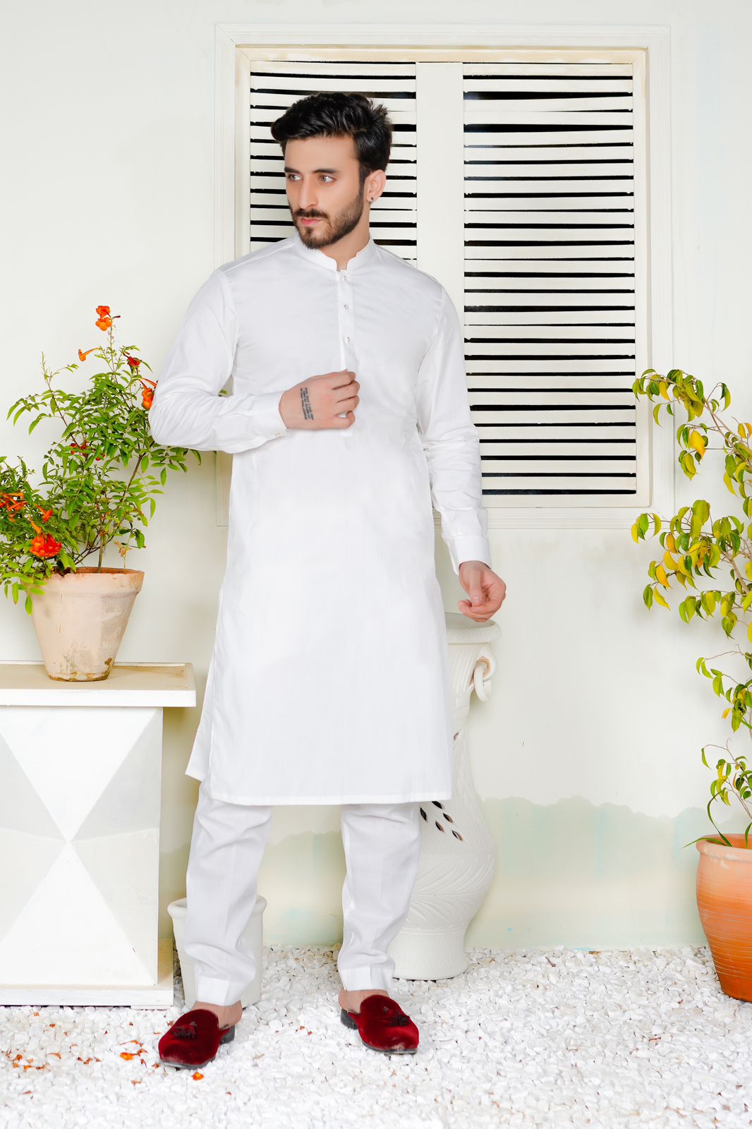 White Lawn Kurta Trouser