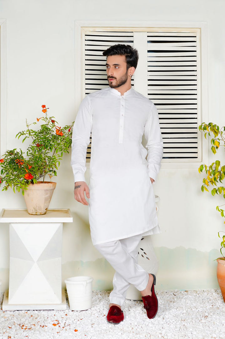 White Lawn Kurta Trouser