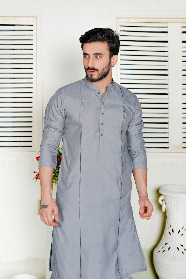 Grey Lawn Kurta Trouser